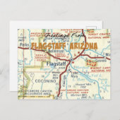 Flagstaff Arizona Vintage Postkarte (Vorne/Hinten)