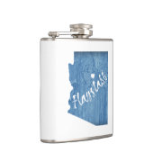 Flagstaff Arizona Wood Grain Flachmann (Rechts)