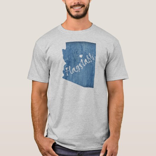 Flagstaff Arizona Wood Grain T-Shirt (Vorderseite)