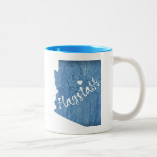 Flagstaff Arizona Wood Grain Zweifarbige Tasse