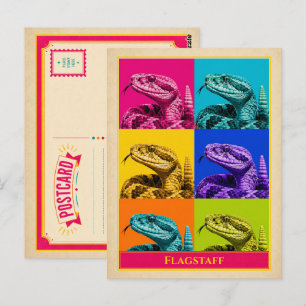Flagstaff Postkarte Arizona Skorpion Vintage