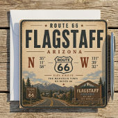 Flagstaff Route 66 Berg-Einladung