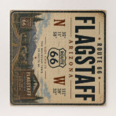 Flagstaff Route 66 Bergstadt Puzzle (Horizontal)