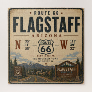 Flagstaff Route 66 Bergstadt Puzzle