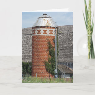 „Flagstaff Silo“-Geburtstagskarte Karte