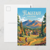 Flagstaff USA Postkarte (Vorne/Hinten)