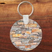 Flagstone | natural stone pattern | bricks schlüsselanhänger (Vorderseite)