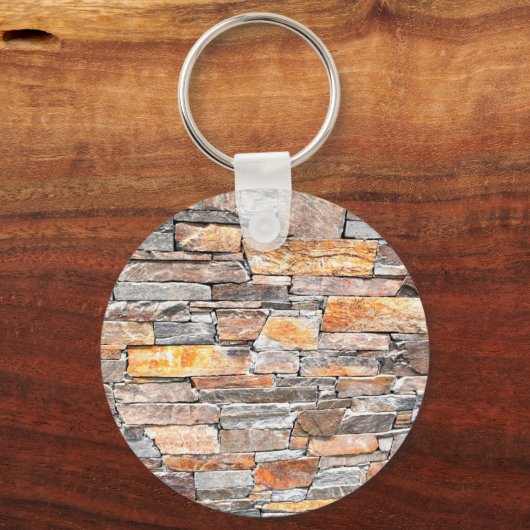 Flagstone | natural stone pattern | bricks schlüsselanhänger (Vorderseite)