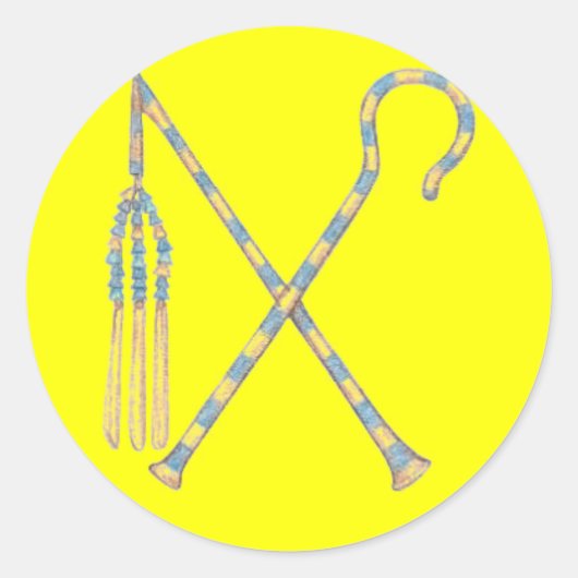 Flail and Crook Runder Aufkleber (Vorderseite)