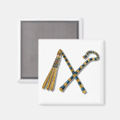 Flail and Crook von Tutankhamun Magnet (Vorderseite/Rückseite)