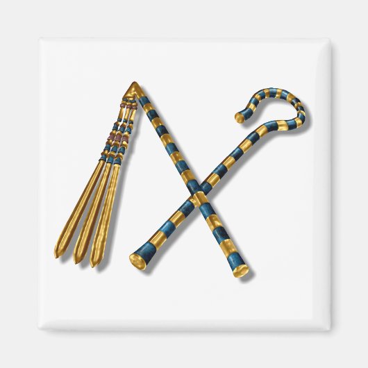 Flail and Crook von Tutankhamun Magnet (Vorne)
