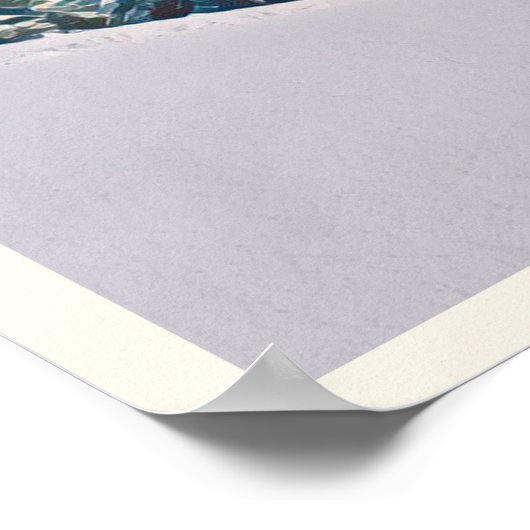 Flaine-Skistation Poster (Ecke)