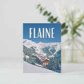 Flaine Skistation Postkarte (Stehend Vorderseite)
