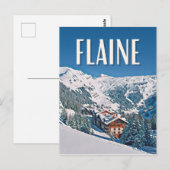 Flaine Skistation Postkarte (Vorne/Hinten)