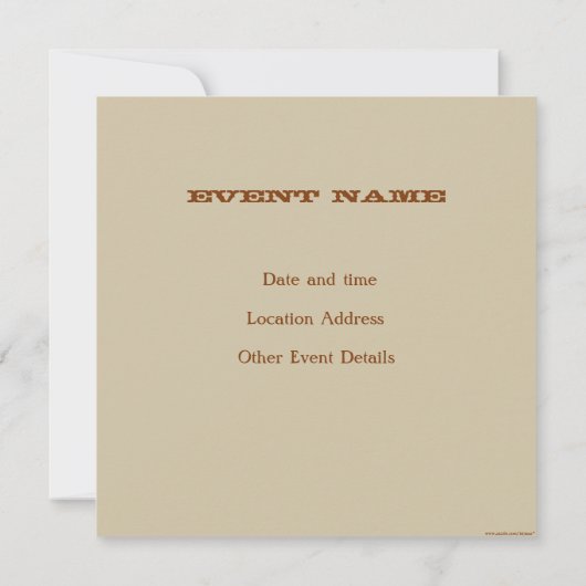 Flair Einladung (Rückseite)