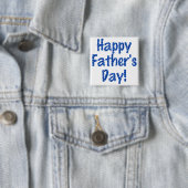 Flair - "Happy Vatertag" Blauer Glitterisierter Button (Beispiel)