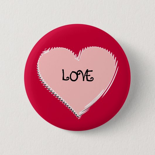 Flair-Knopf des Valentines Tages Button (Vorderseite)