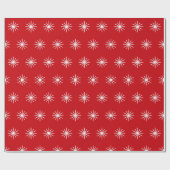 Flake Red and White Pattern Geschenkpapier (Flach)