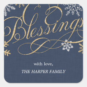 Flakes Custom Holiday Sticker oder Labels