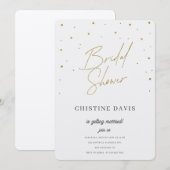 Flakes & Forever Bridal Shower Einladung (Vorne/Hinten)