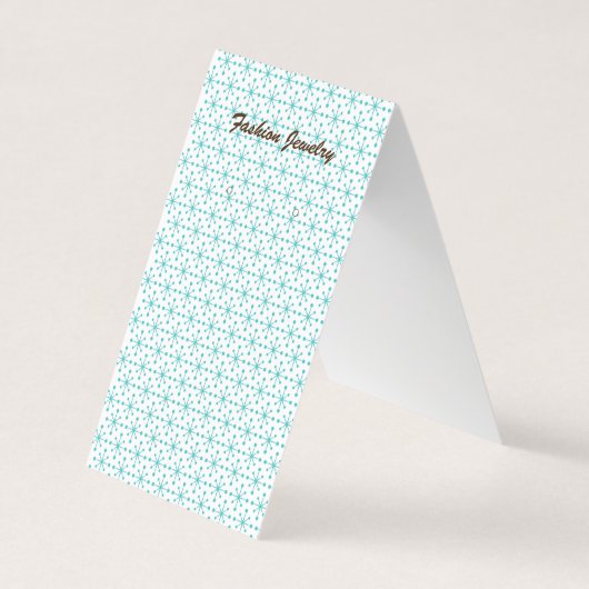 Flakes/Stars Zelt Falten DIY Punch Ohrring Display Visitenkarten (Vorderseite)