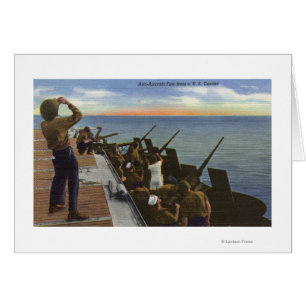 Flakfeuer von einem US-Träger - US Navy