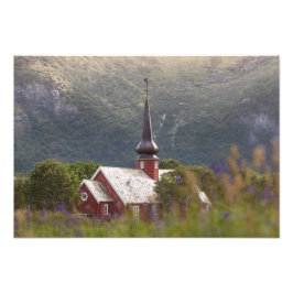 Flakstad Church Fotodruck