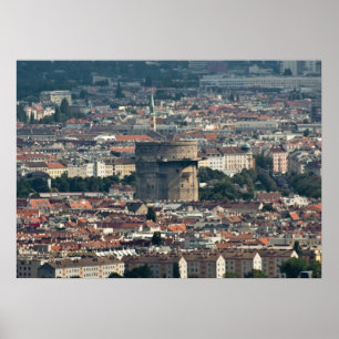 Flakturm Augarten Poster