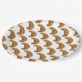 Flaky Buttery Croissant French Pastry Feinschmecke Pappteller (Schrägansicht)