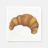 Flaky Buttery Croissant French Pastry Feinschmecke Serviette (Vorderseite)