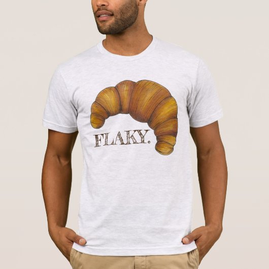 FLAKY Buttery Croissant French Pastry Feinschmecke T-Shirt (Vorderseite)