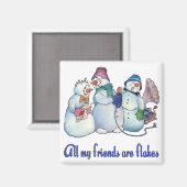 Flaky Friends Magnet (Vorderseite/Rückseite)