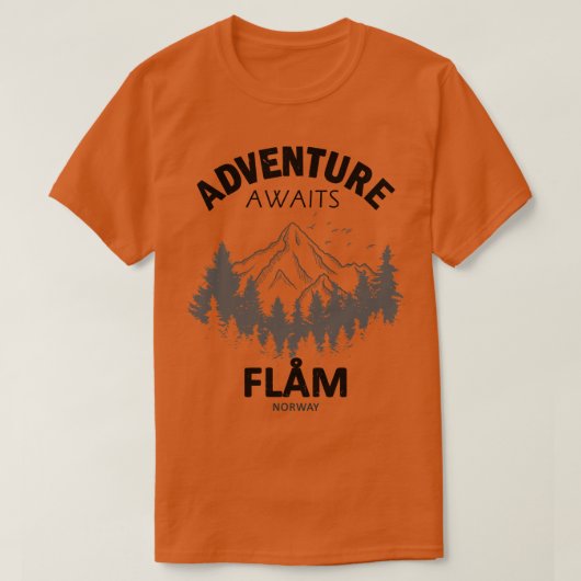 Flam Norwegen 1 T-Shirt (Design vorne)
