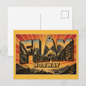 Flåm Norwegen Eisenbahn Postkarte (Vorne/Hinten)