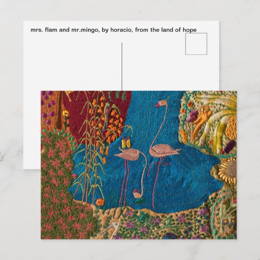 Flam und Mingo Postkarte (Vorne/Hinten)