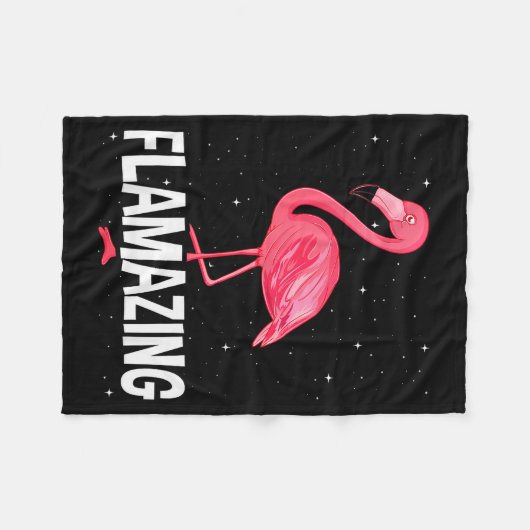 Flamazing Nk Flamingo Novelty Flamingo Lover Funny Fleecedecke (Vorderseite (Horizontal))