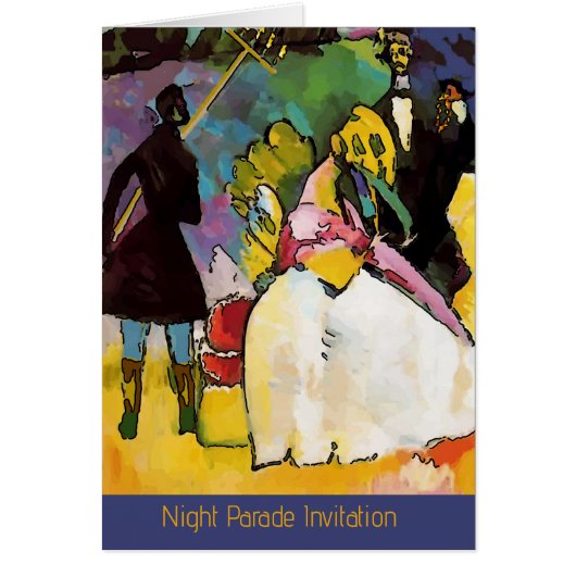 Flambeau bei Mardi Gras Parade Invite, bearbeiten (Vorne)
