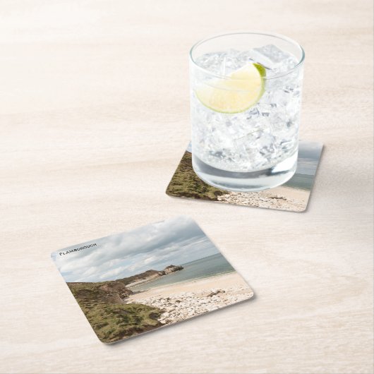 Flamborough Coast Rechteckiger Pappuntersetzer (Vor Ort)