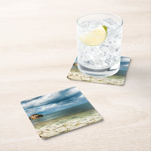 Flamborough Coast Rechteckiger Pappuntersetzer (Vor Ort)