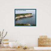 Flamborough Head Chalk Cliffs Poster (Küche)