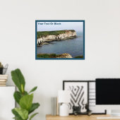 Flamborough Head Chalk Cliffs Poster (Heimbüro)