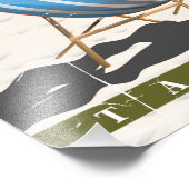 Flamborough Yorkshire Reiseplakat Fotodruck (Ecke)