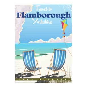 Flamborough Yorkshire Reiseplakat Fotodruck