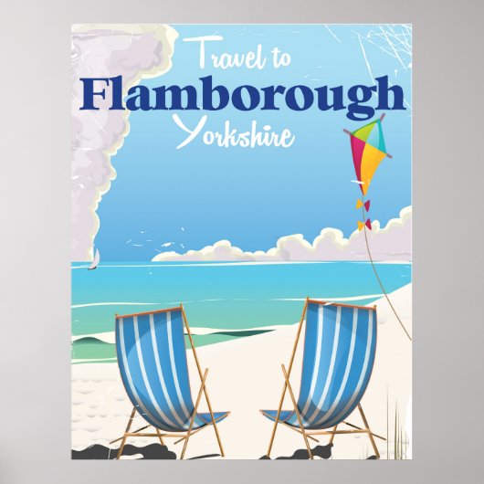 Flamborough Yorkshire Reiseplakat Poster (Vorne)