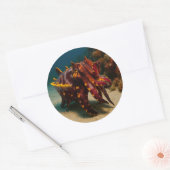 Flamboyant Cuttlefish Runder Aufkleber (Umschlag)