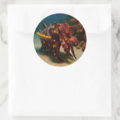Flamboyant Cuttlefish Runder Aufkleber (Tasche)