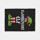 Flamboyant Elf Family Matching Group Christmas  Fleecedecke (Vorderseite (Horizontal))