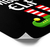 Flamboyant Elf Family Matching Group Christmas Poster (Ecke)