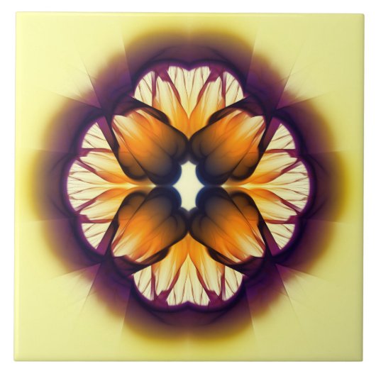 Flamboyant farbige Dekoration Fliese (Vorderseite)