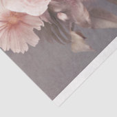 Flamboyant Flamingo Bird und florale Kunst Seidenpapier (Ausschnitt)